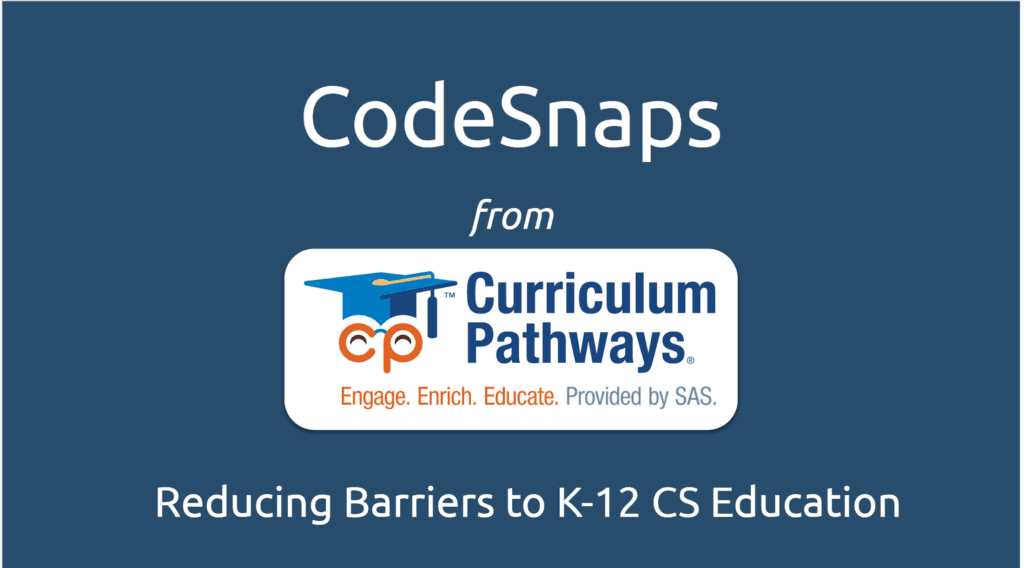 codesnaps from curriculum pathways