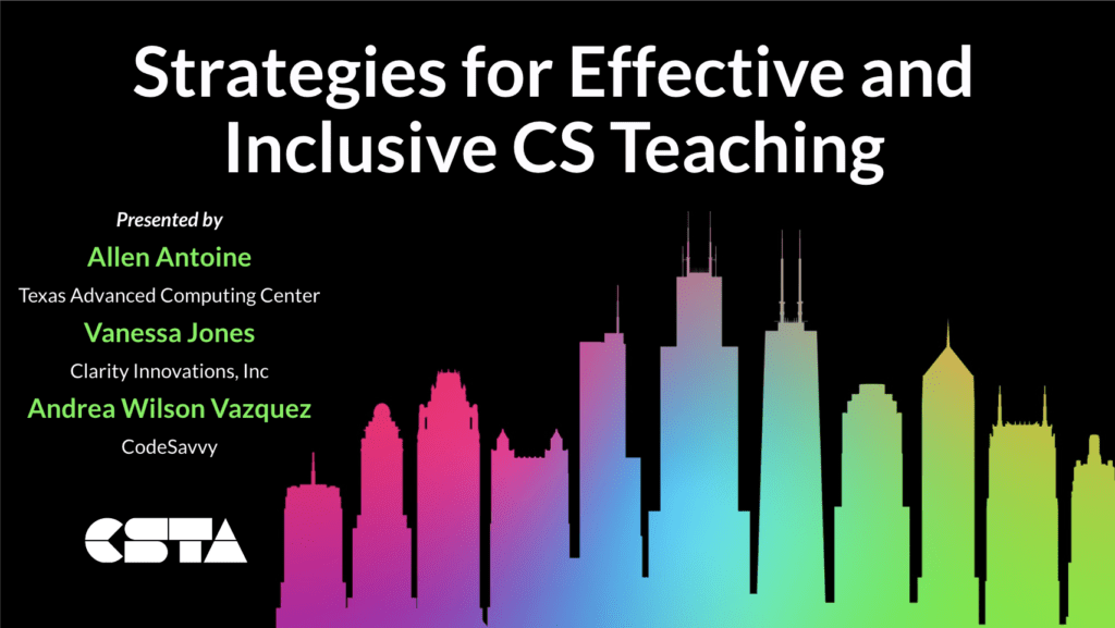 Strategies for Effective and Inclusive CS Teaching tile slide