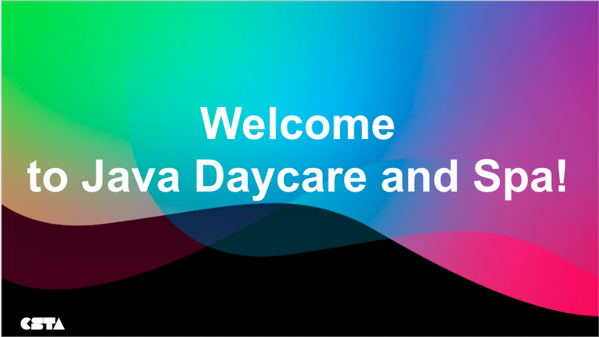 Welcome to Java Daycare and spa title slide