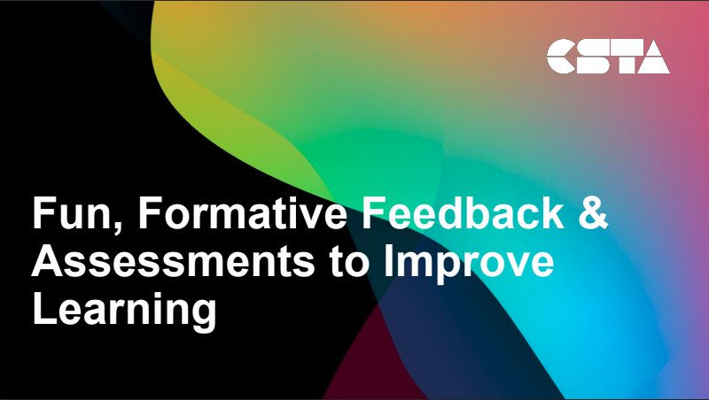 formative feedback and assessments - title slide